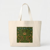 William Morris Violet en Columbine Art Rug Grote Tote Bag (Voorkant)