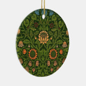 William Morris Violet en Columbine Art Rug Keramisch Ornament (Rechts)