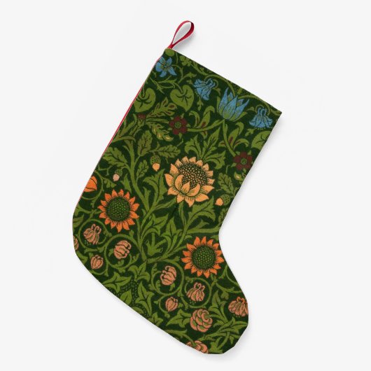William Morris Violet en Columbine Art Rug Kleine Kerstsok (Voorkant (Hangend))
