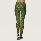 William Morris Violet en Columbine Art Rug Leggings (Achterkant)