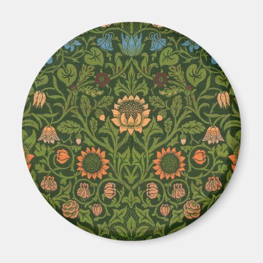 William Morris Violet en Columbine Art Rug Magneet (Voorkant)