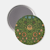 William Morris Violet en Columbine Art Rug Magneet (Voorkant / Achterkant)