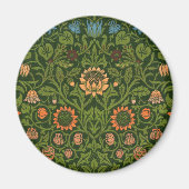William Morris Violet en Columbine Art Rug Magneet (Voorkant)