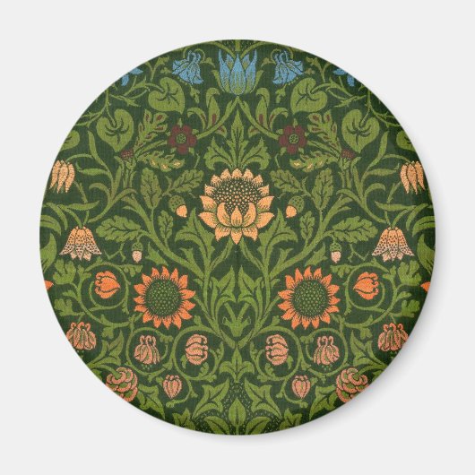 William Morris Violet en Columbine Art Rug Magneet (Voorkant)