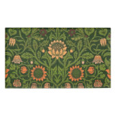 William Morris Violet en Columbine Art Rug Naambadge (Voorkant)