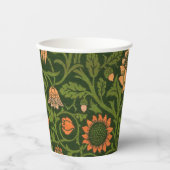 William Morris Violet en Columbine Art Rug Papieren Bekers (Voorkant)