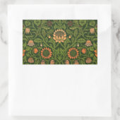William Morris Violet en Columbine Art Rug Rechthoekige Sticker (Tas)