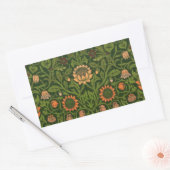 William Morris Violet en Columbine Art Rug Rechthoekige Sticker (Envelop)