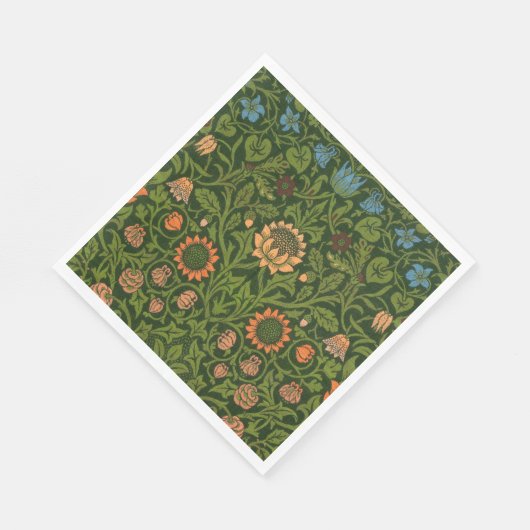 William Morris Violet en Columbine Art Rug Servet (Hoek)