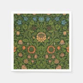 William Morris Violet en Columbine Art Rug Servetten (Voorkant)