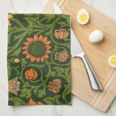 William Morris Violet en Columbine Art Rug Theedoek (Quarter Fold)