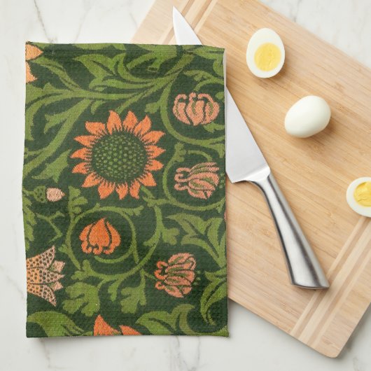 William Morris Violet en Columbine Art Rug Theedoek (Quarter Fold)