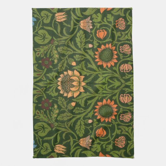 William Morris Violet en Columbine Art Rug Theedoek (Verticaal)