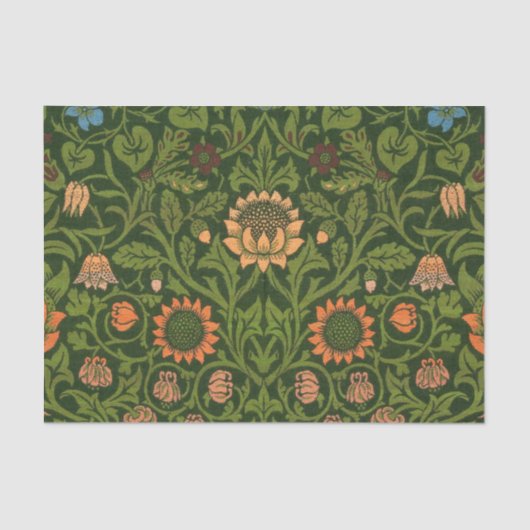 William Morris Violet en Columbine Art Rug Tissuepapier (Voorkant)