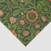 William Morris Violet en Columbine Art Rug Tissuepapier (Detail)