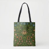 William Morris Violet en Columbine Art Rug Tote Bag (Voorkant)