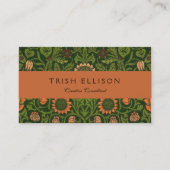 William Morris Violet en Columbine Art Rug Visitekaartje (Voorkant)