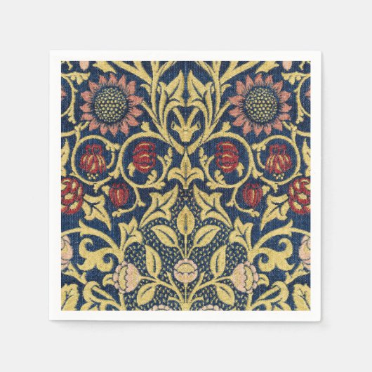 William Morris Violet en Columbine Art Servet (Voorkant)