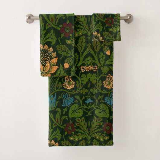 William Morris Violet en Columbine Bad Handdoek (Insitu)