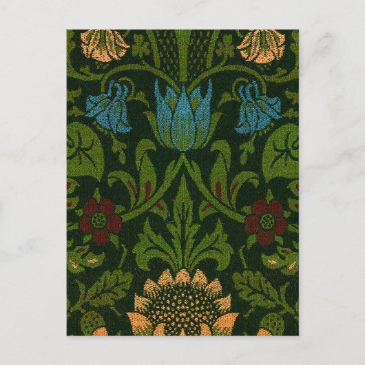  William Morris Violet en Columbine Feestdagenkaart (Voorkant)