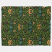  William Morris Violet en Columbine Fleece Deken (Voorkant (Horizontaal))