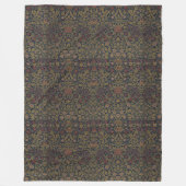 William Morris Violet en Columbine Fleece Deken (Voorkant)