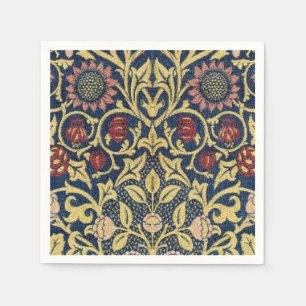 William Morris Violet en Columbine Kunst Servet