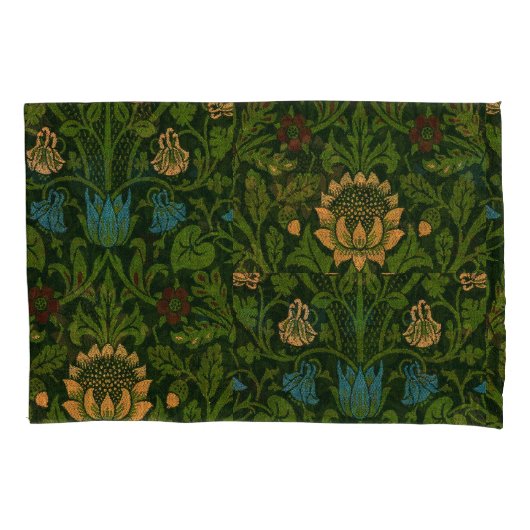 William Morris Violet en Columbine Kussensloop (Voorkant-Links)