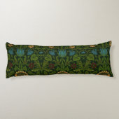 William Morris Violet en Columbine Lichaamskussen (Achterkant)