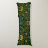 William Morris Violet en Columbine Lichaamskussen (Voorkant Verticaal)