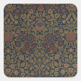  William Morris Violet en Columbine Vierkante Sticker