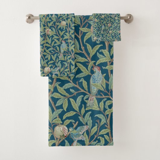 William Morris "Vogel en Granaatappel" Bad Handdoek (Insitu)