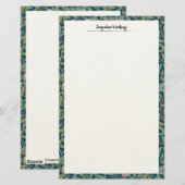 William Morris "Vogel en Granaatappel" Briefpapier (Voorkant / Achterkant)