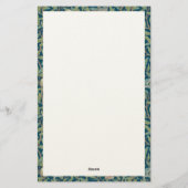 William Morris "Vogel en Granaatappel" Briefpapier (Achterkant)