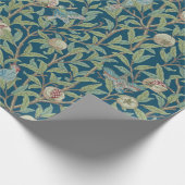 William Morris "Vogel en Granaatappel" Cadeaupapier (Hoek)