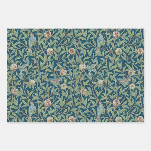 William Morris "Vogel en Granaatappel" Inpakpapier Vel (Voorkant 2)