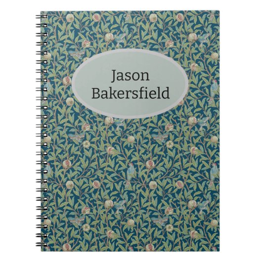 William Morris "Vogel en Granaatappel" Persoonlijk Notitieboek (Voorkant)
