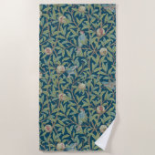 William Morris "Vogel en Granaatappel" Strandlaken (Voorkant)