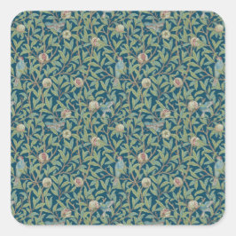 William Morris "Vogel en granaatappel"  Vierkante Sticker