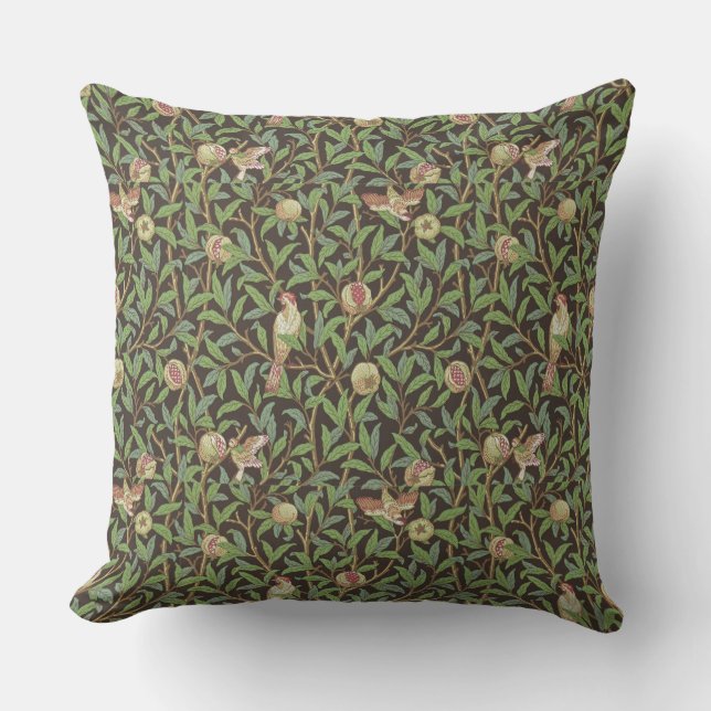 William Morris "Vogel & Granaatappel" 2. Kussen (Voorkant)