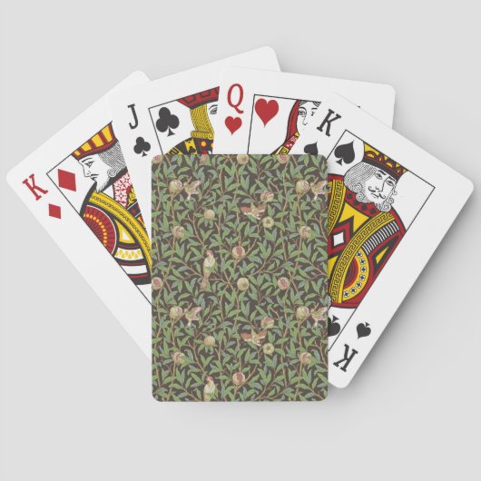 William Morris "Vogel & Granaatappel" 2. Pokerkaarten (Achterkant)
