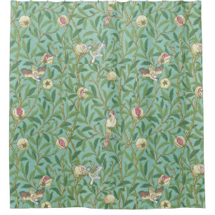 William Morris "Vogel & Granaatappel" 3. Douchegordijn