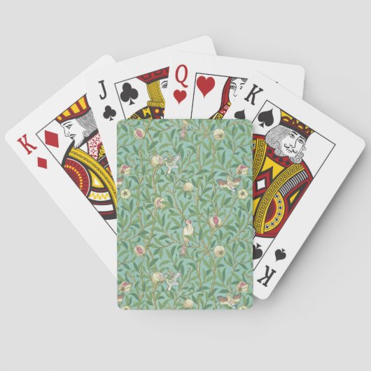 William Morris "Vogel & Granaatappel" 3. Pokerkaarten (Achterkant)