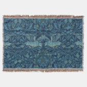 William Morris  Vogelblad Blauw Deken (Voorkant)