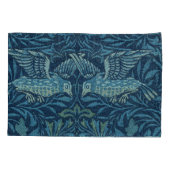 William Morris  Vogelblad Blauw Kussensloop (Achterkant-Links)