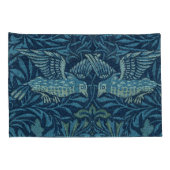 William Morris Vogelblad Blauw Kussensloop (Achterkant-Rechts)