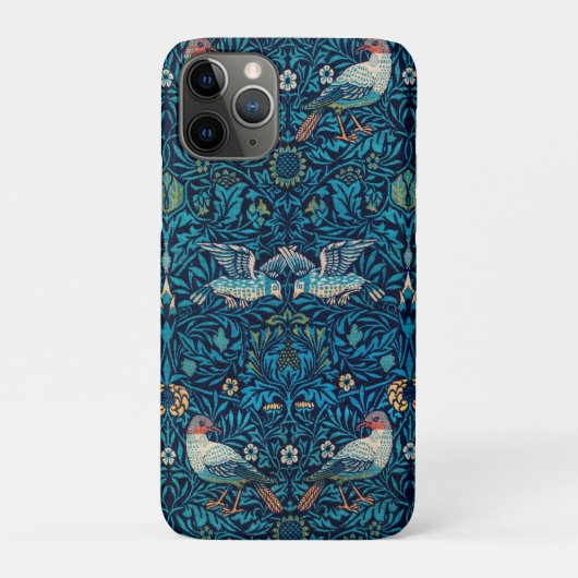 William Morris Vogels Art Nouveau Bloempatroon Case-Mate iPhone Case (Achterkant)