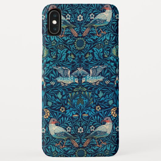 William Morris Vogels Art Nouveau Bloempatroon Case-Mate iPhone Case (Achterkant)