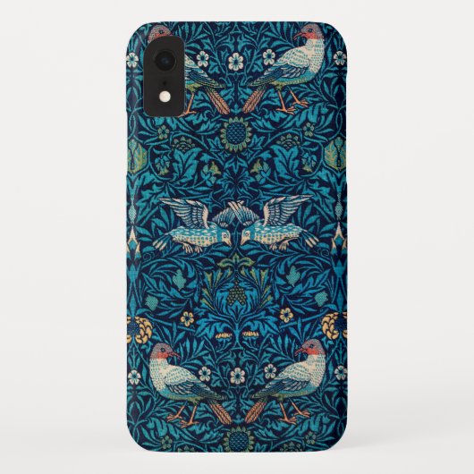 William Morris Vogels Art Nouveau Bloempatroon Case-Mate iPhone Case (Achterkant)
