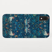 William Morris Vogels Art Nouveau Bloempatroon Case-Mate iPhone Case (Achterkant (horizontaal))